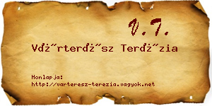 Várterész Terézia névjegykártya